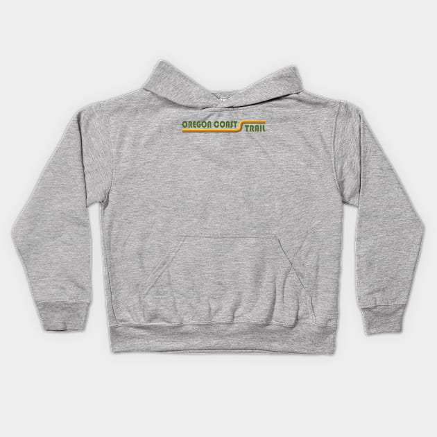 Oregon Coast Trail Kids Hoodie by esskay1000